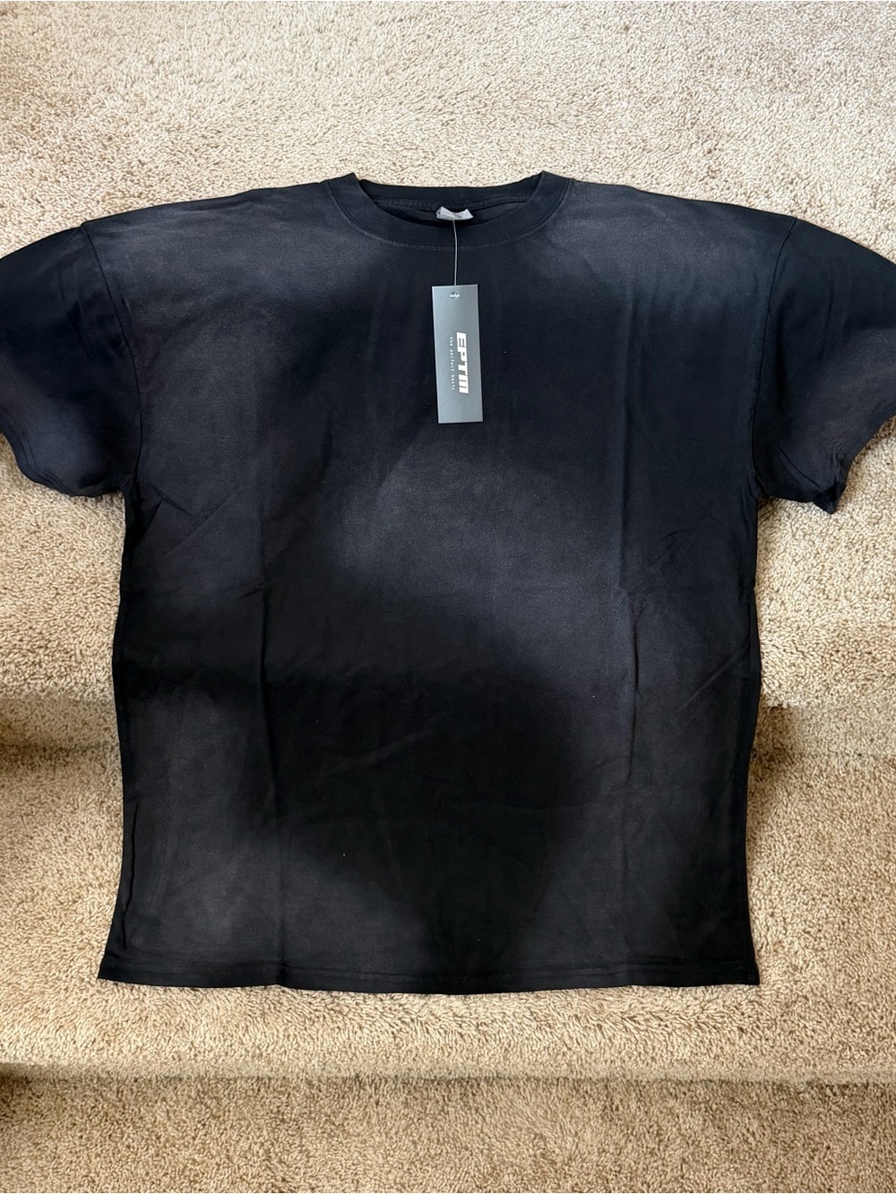 ESPIN Black Crewneck Short Sleeve Tee